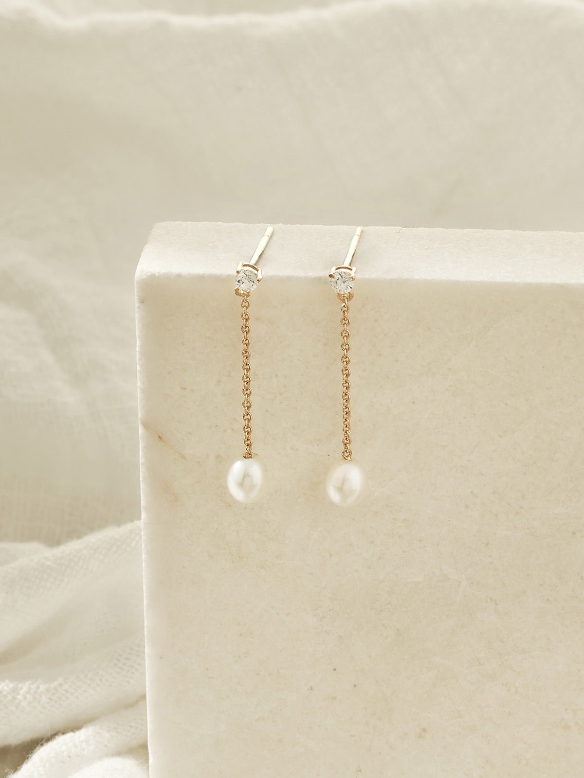 Dainty Pearl Drops Rosr Gold 2024 Swirl Earrings