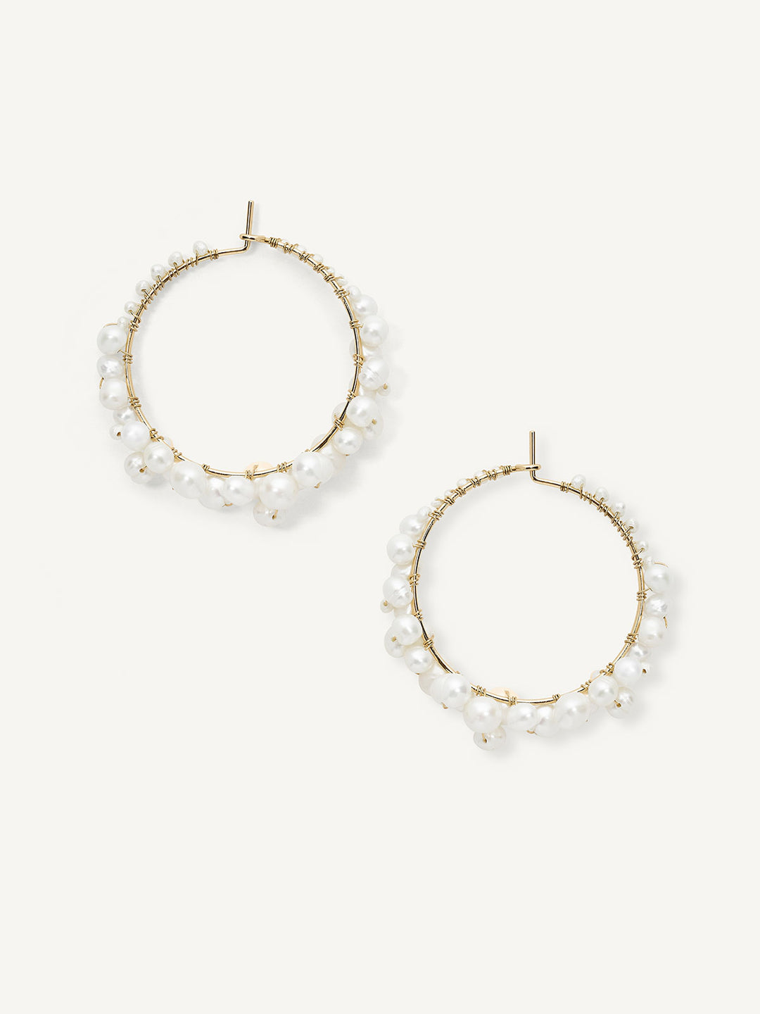 Olive & Piper Cruz Pearl Hoop Earrings