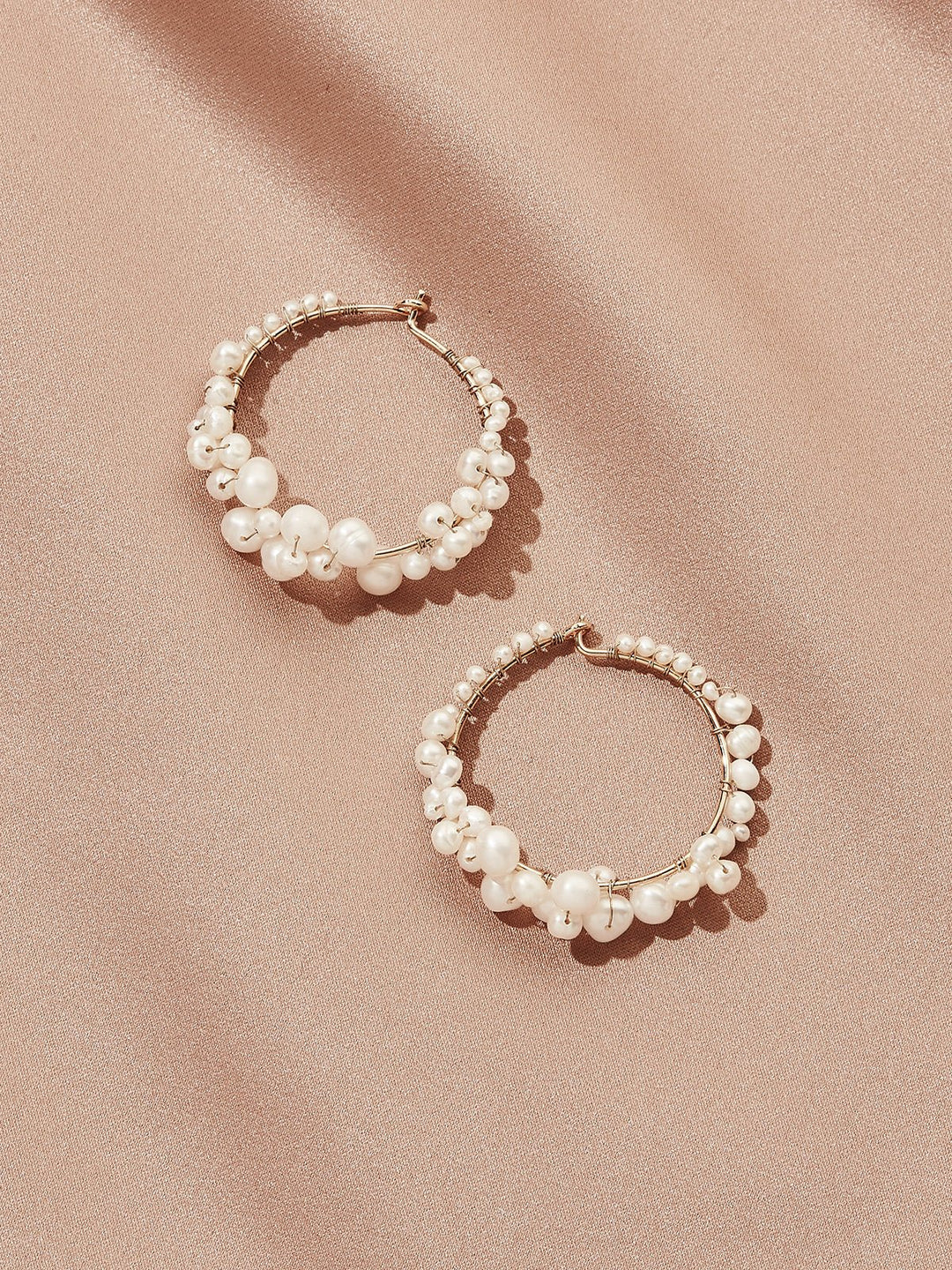 Olive & Piper Cruz Pearl Hoop Earrings