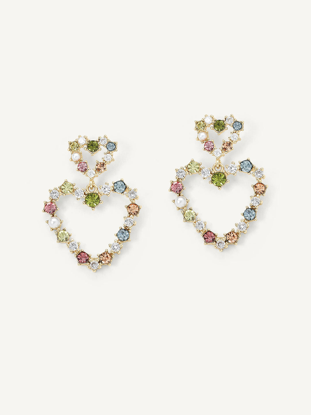 Olive & Piper Audrey Heart Earrings