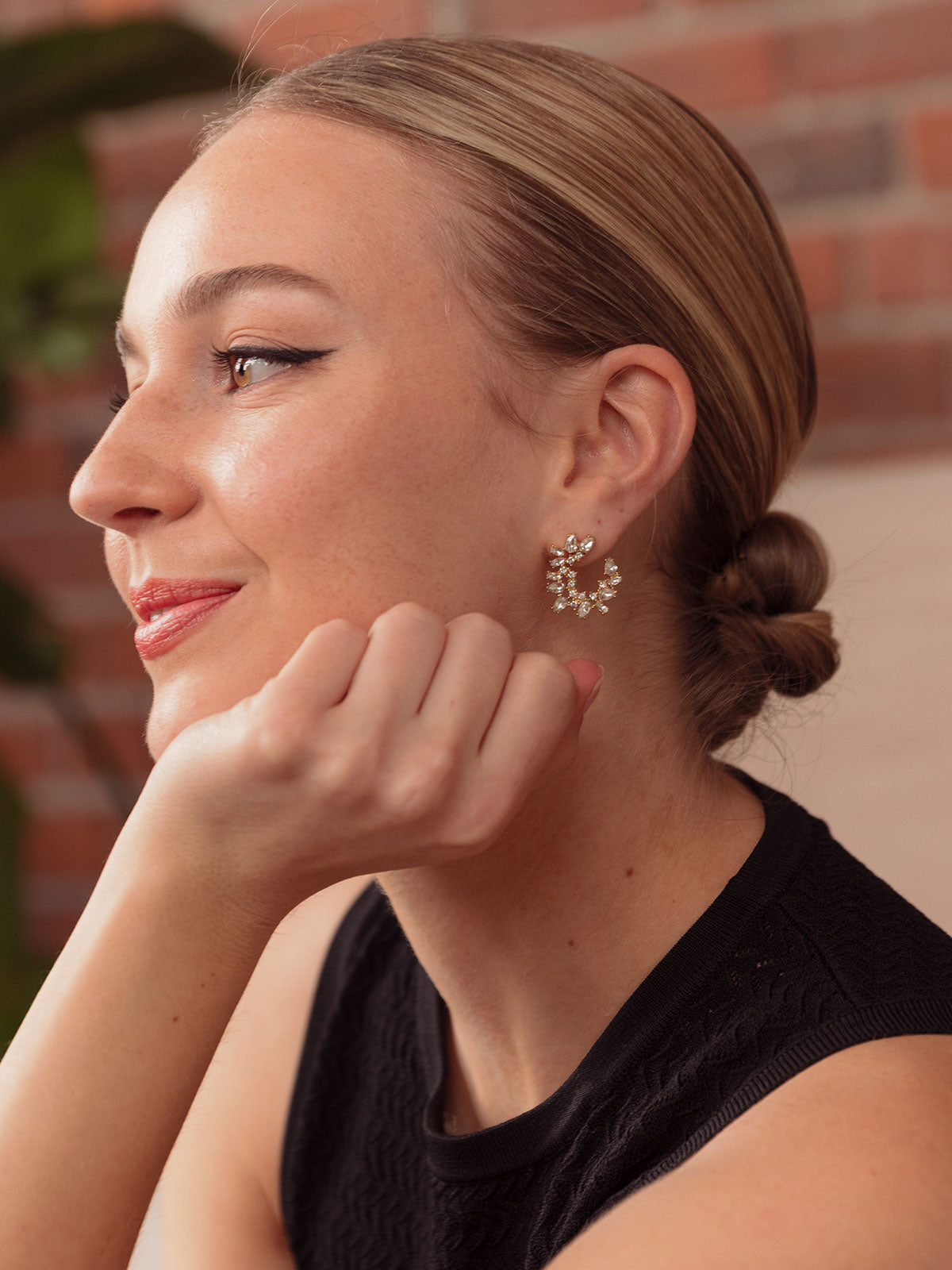 Crescent sale earrings studs