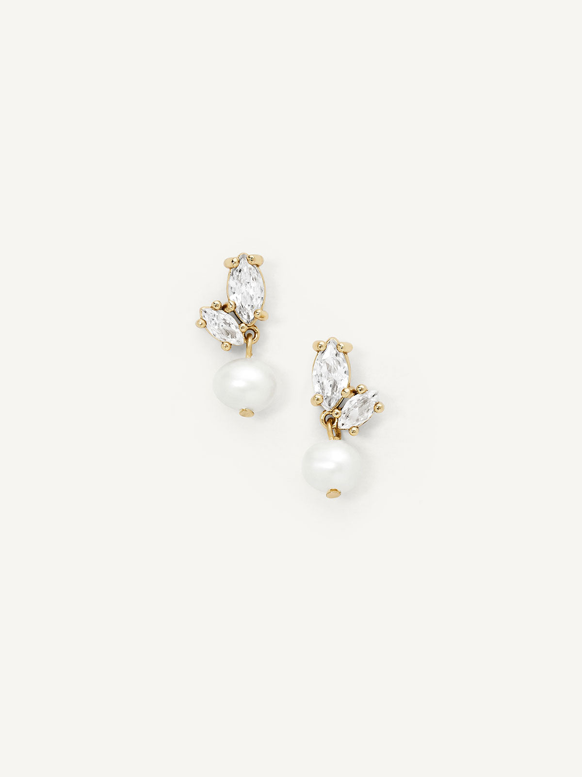 Olive Piper Bryn Freshwater Pearl Earrings Luxe Jewelry Gold