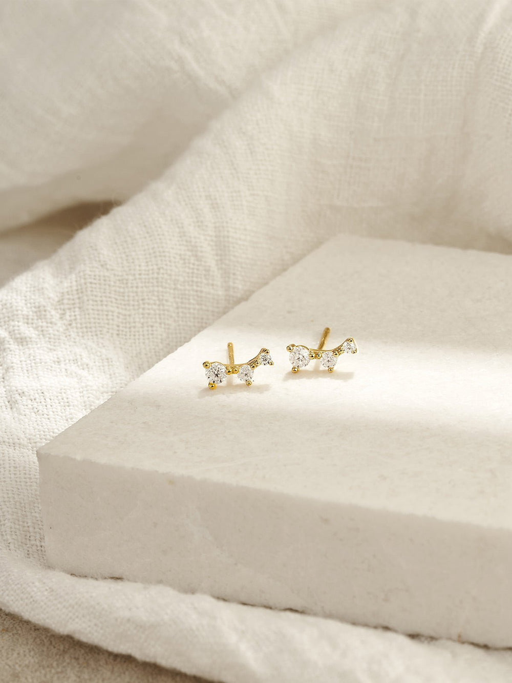 Olive & Piper Demi-Fine Ace Stud Earrings