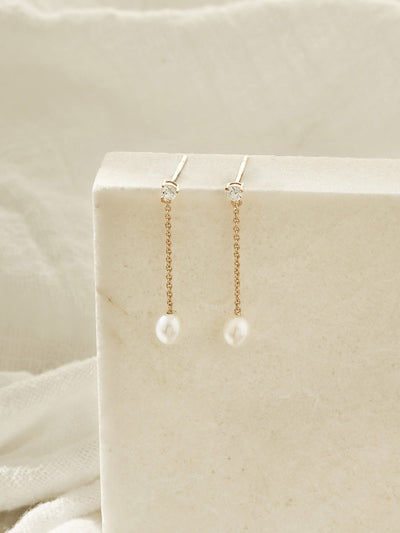 Olive & Piper Ellis Freshwater Pearl Drop Earrings