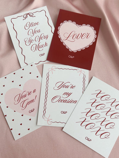 Olive & Piper Valentine Cards (Set of 5)