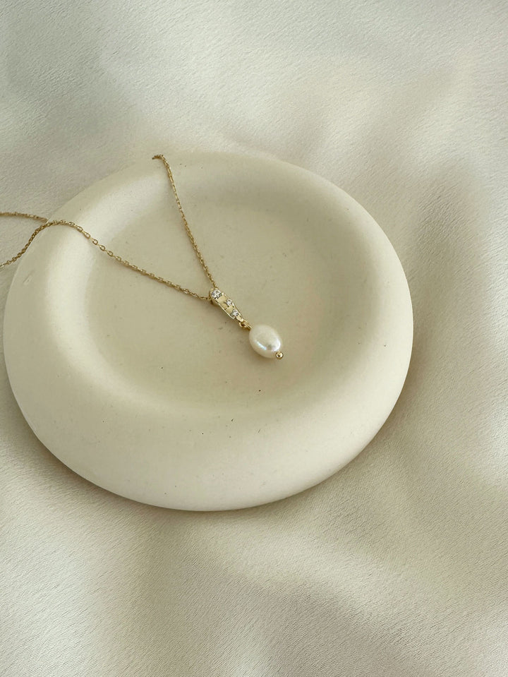 Olive & Piper Mira Pearl Pendant (Demi-fine)