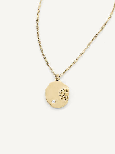 Olive & Piper April Daisy Birth Flower Pendant Necklace