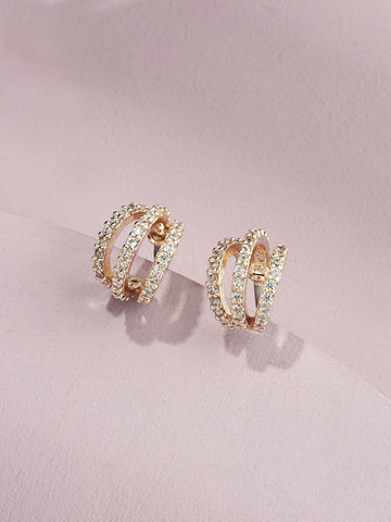 Harper Huggie Hoop Earrings | Everyday Jewelry – Olive & Piper